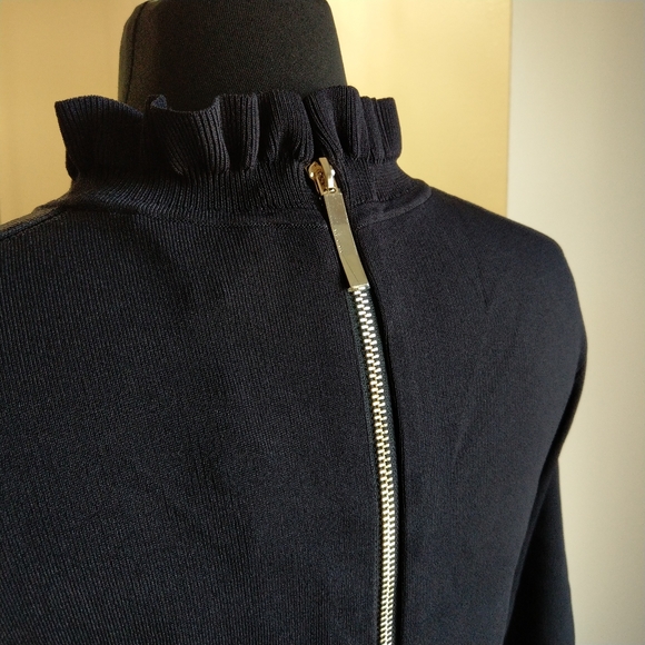 🍒NWT🍒 TED BAKER NAVY FULL SKIRTED DRESS - Picture 14 of 15